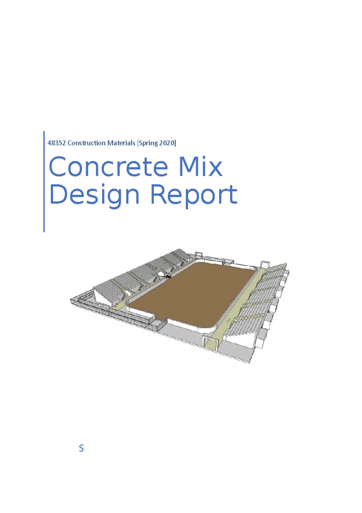 Concrete Mix Design Report 48352 Construcion Materials [Spring 2020
