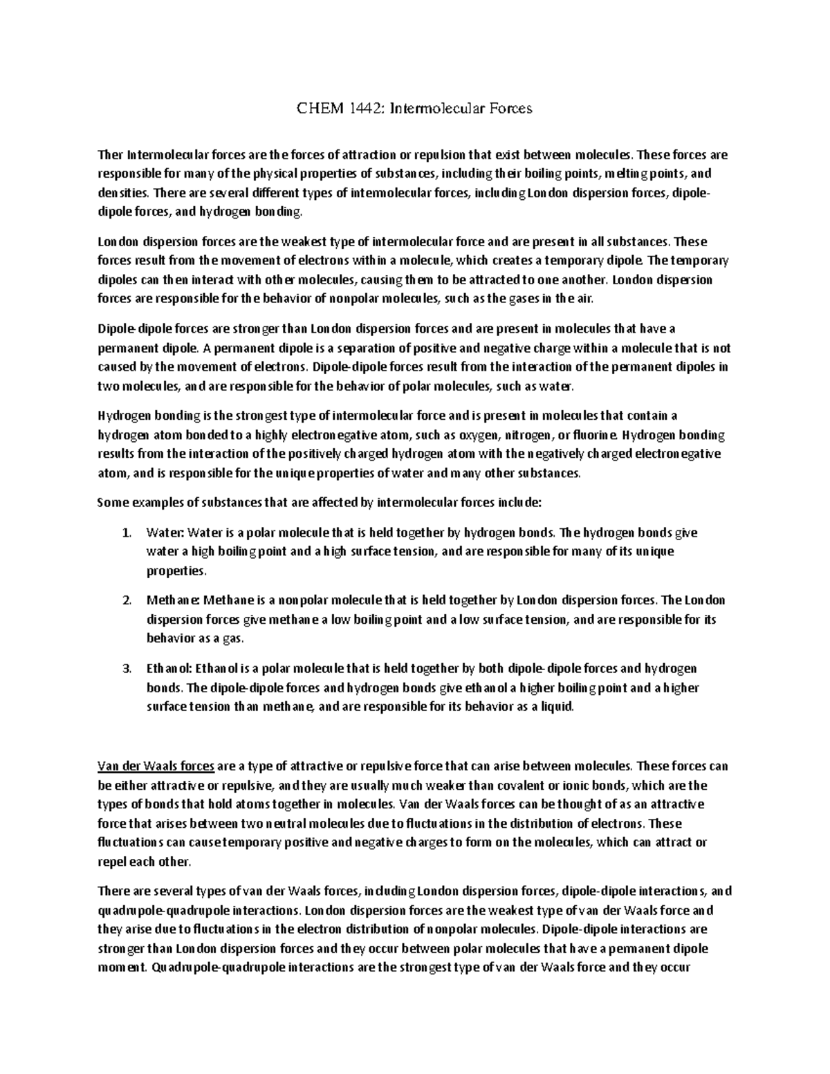 Intermolecular Forces Of Attraction CHEM 1442 Intermolecular Forces   Thumb 1200 1553 