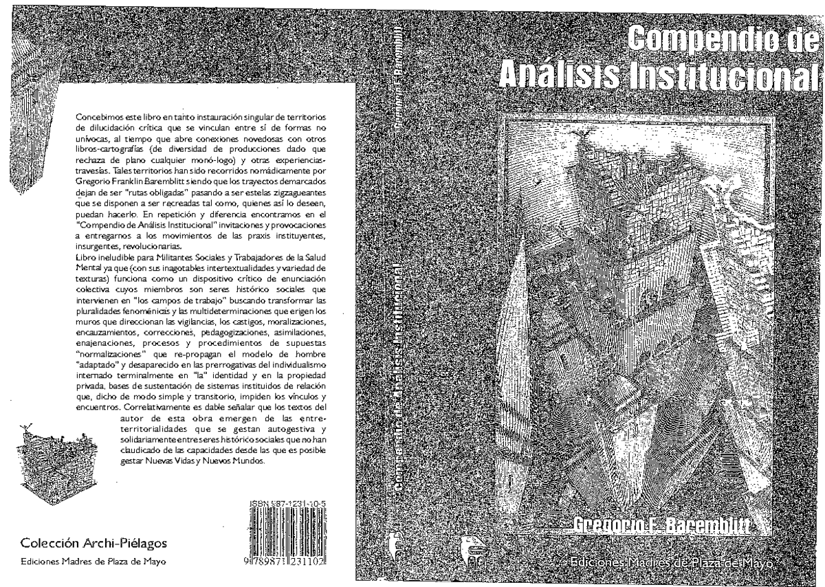 5 - Baremblitt - Compendio de analisis institucional. Cap 5 y 7