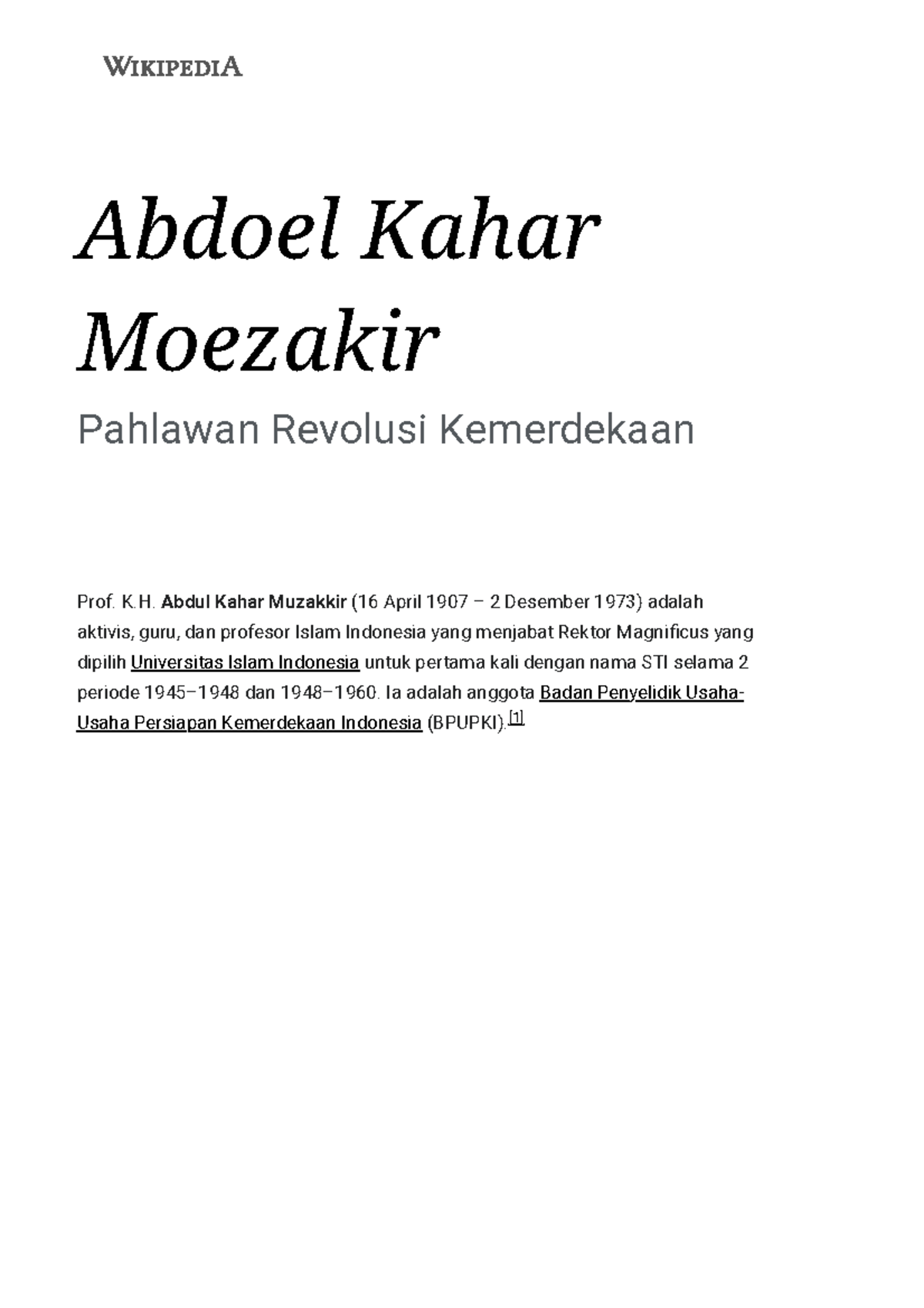 Abdoel Kahar Moezakir - Wikipedia bahasa Indonesia, ensiklopedia bebas ...