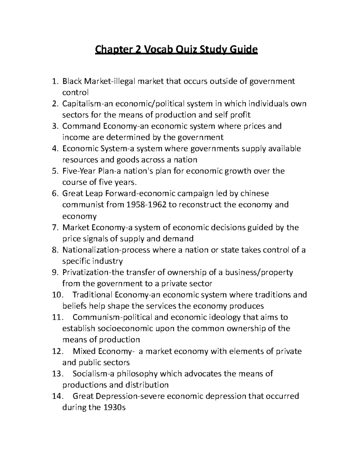 Chp 2 Vocab Key Chapter 2 Vocab Quiz Study Guide Black Market chp-2-vocab-key-chapter-2-vocab-quiz-study-guide-black-market
