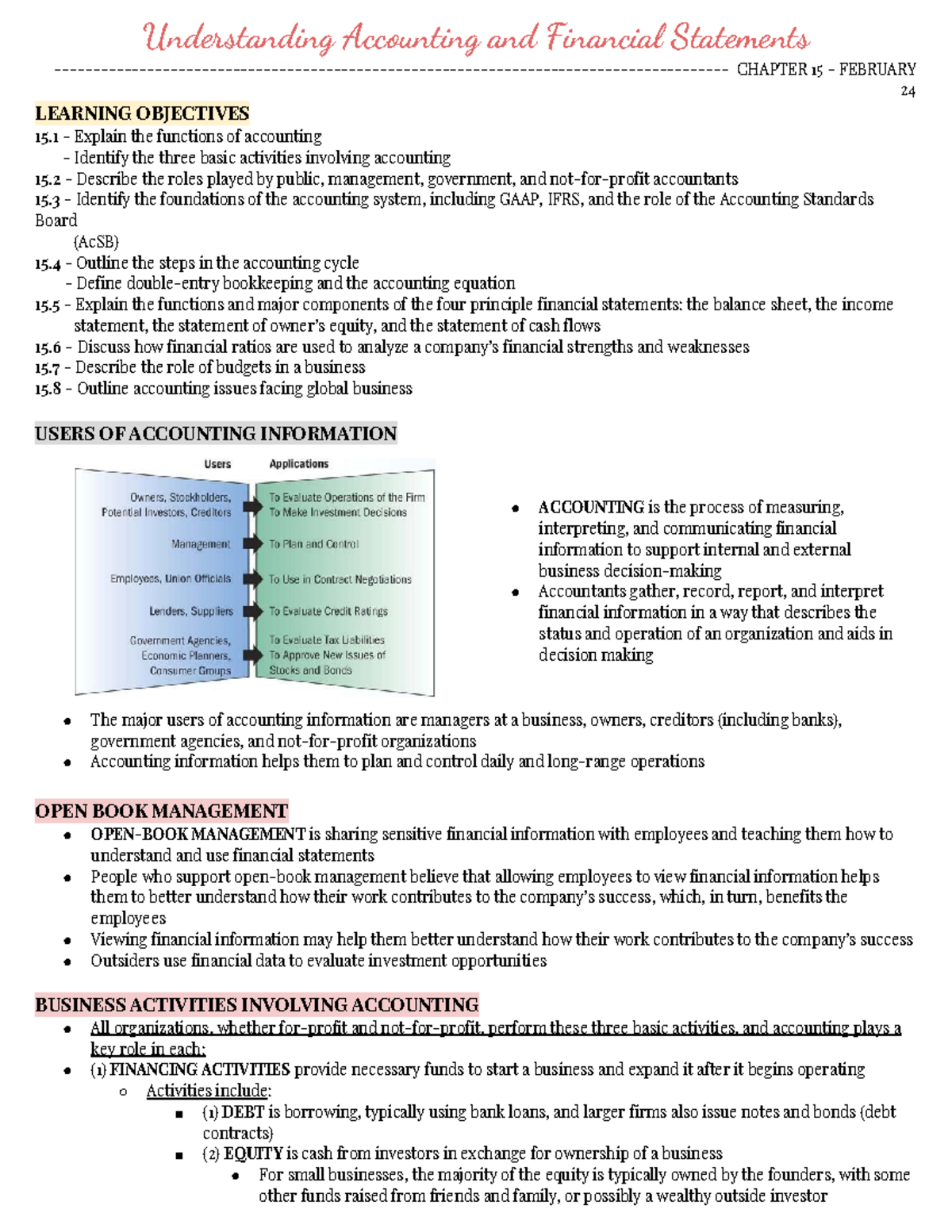 BUS 1202 - Chapter 15 - Understanding Accounting and Financial ...