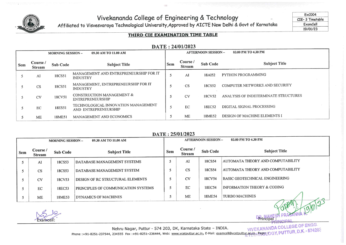 CIE 5 SEM 3 IA - a sd sadsadas - Database Management Systems - Studocu