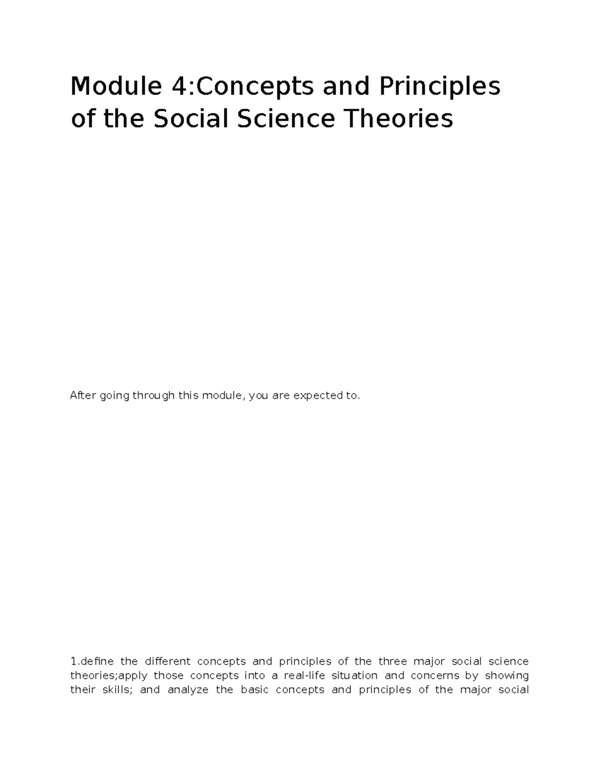 DISSModule4 dISCIPLINE AND IDEAS IN SOCIAL SCIENCE Module 4