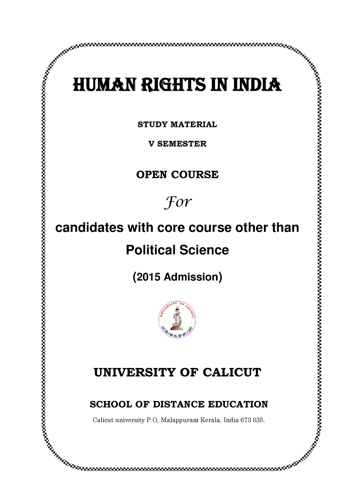 human rights research topics india