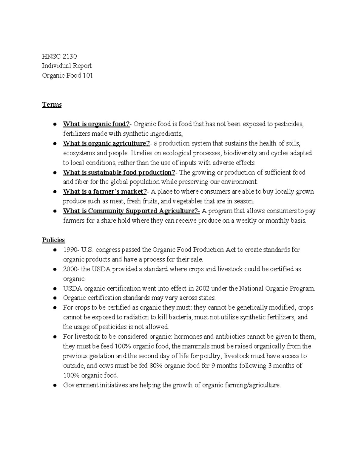 hnsc-2130-organic-food-hnsc-2130-individual-report-organic-food-101