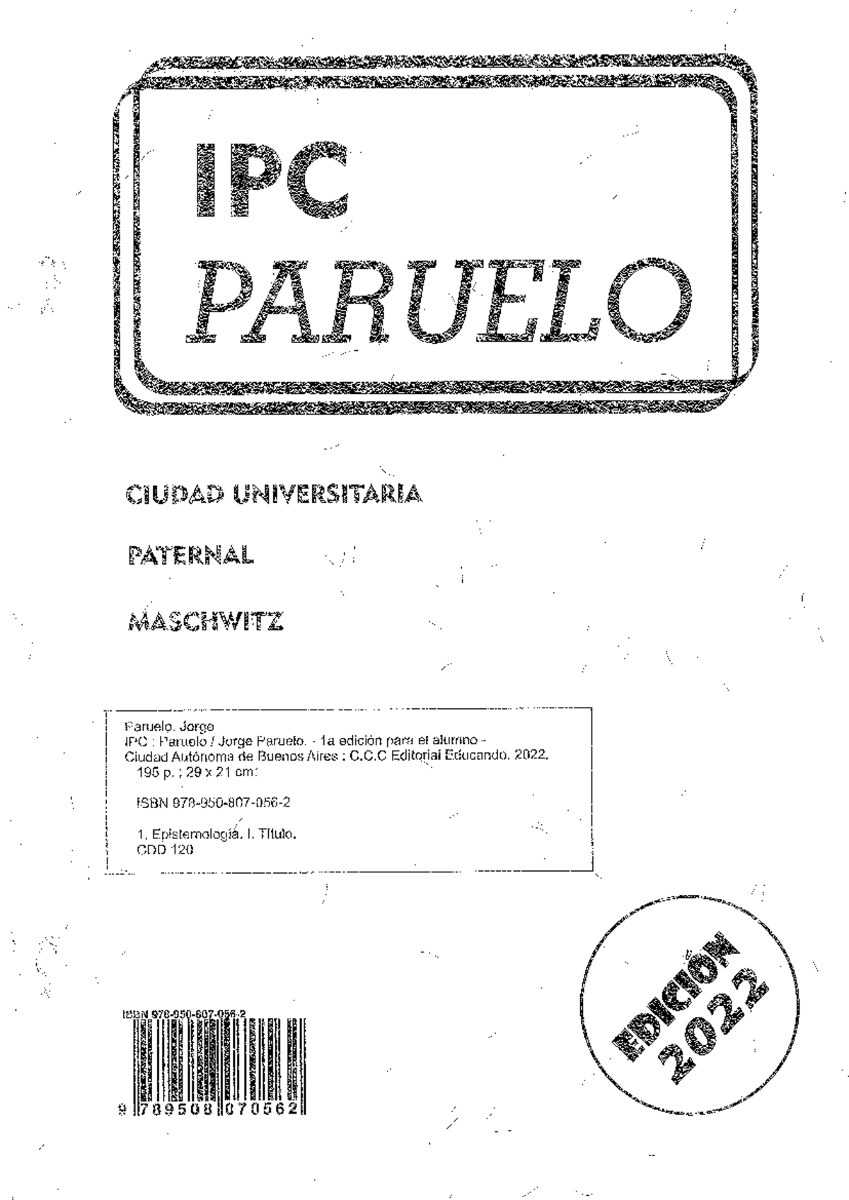 IPC Paruelo 2022 - Introduccion Al Pensamiento Cientifico - Studocu