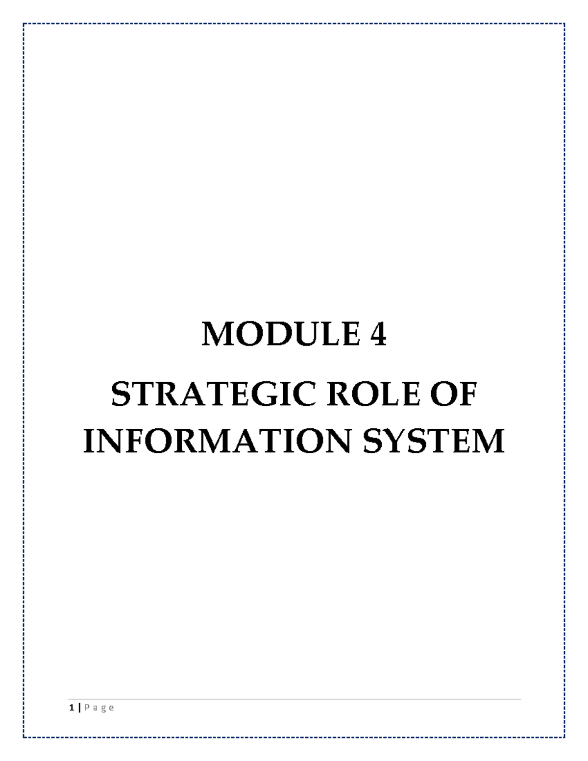 Module 4 - Lecture notes 4 - Management Information Systems - MG ...