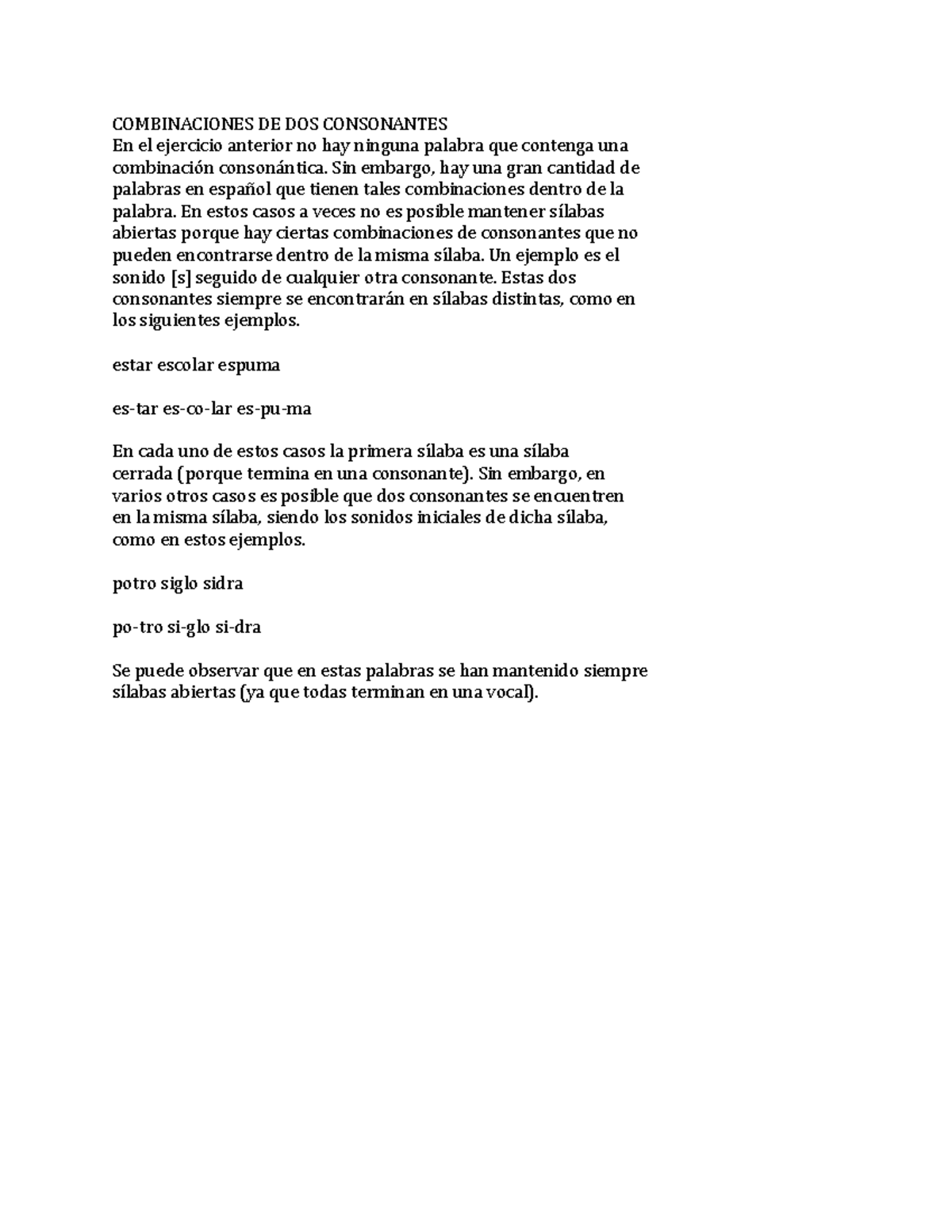 Spanish for Spanish Speakers 1, lecture notes, modesto junior college ...