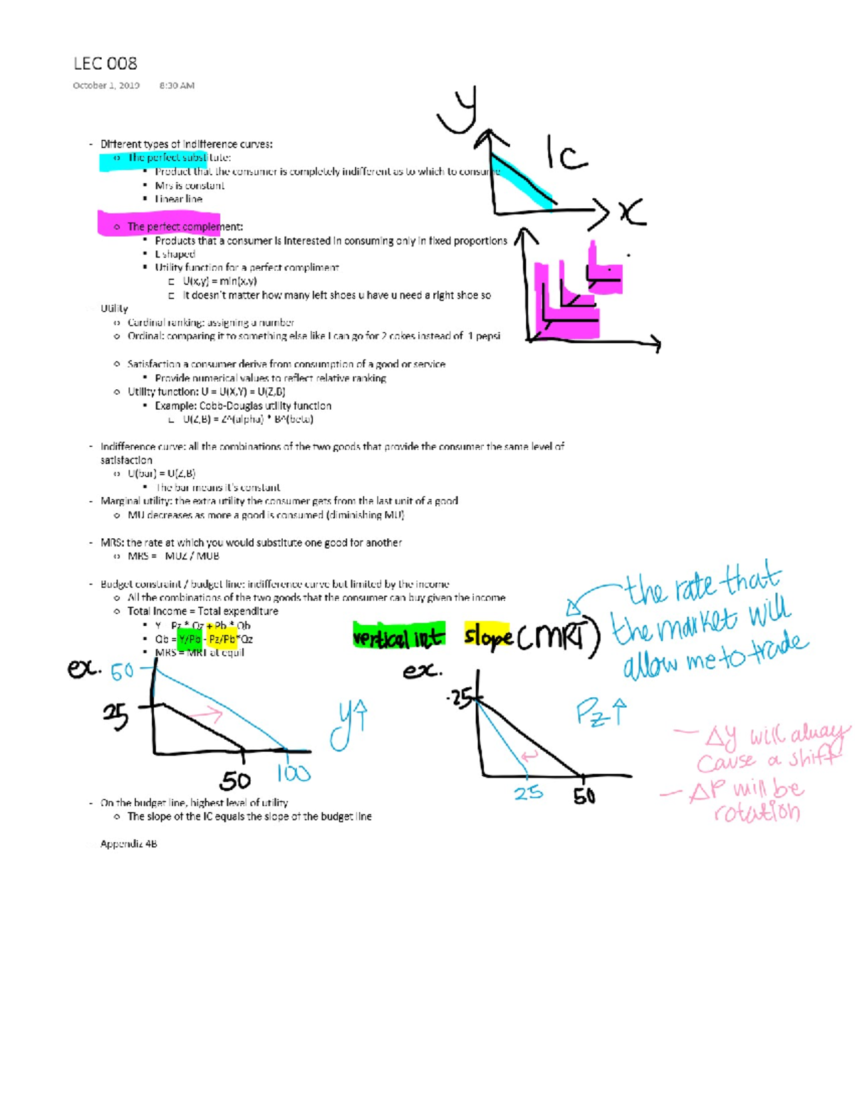 1 lecture - Econ 201 - Studocu
