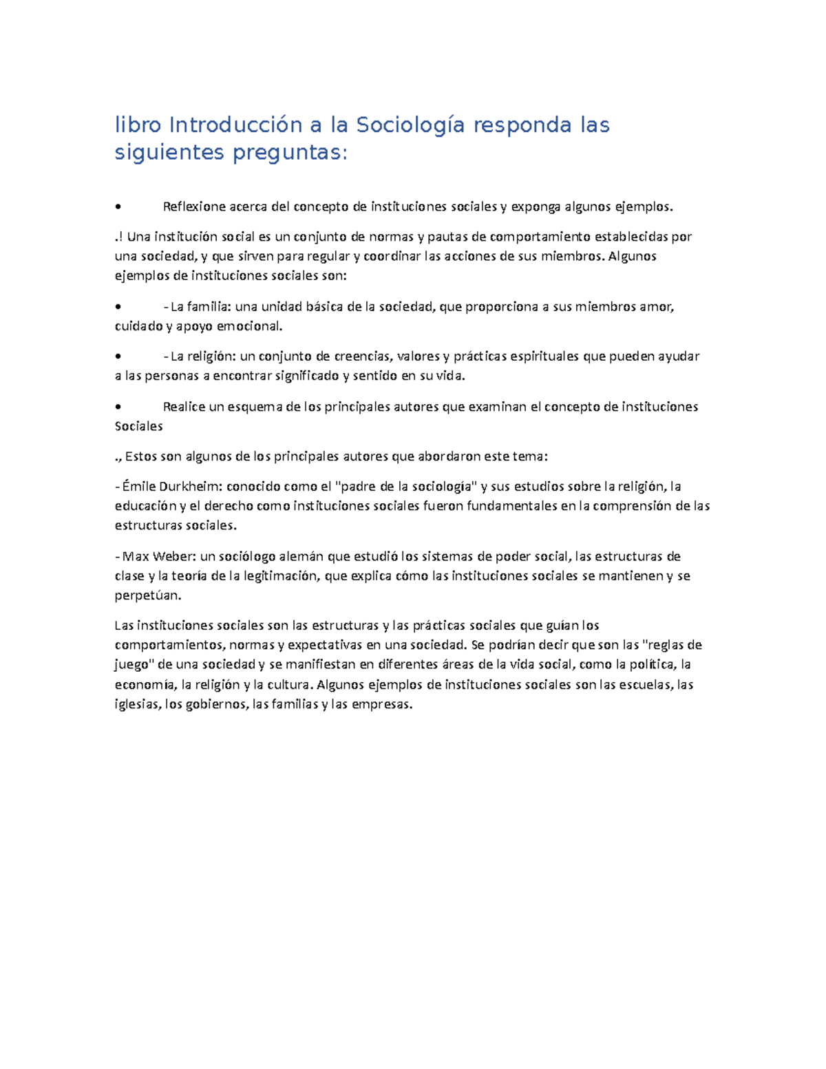 Introduccion a la sociologia - libro Introducción a la Sociología ...