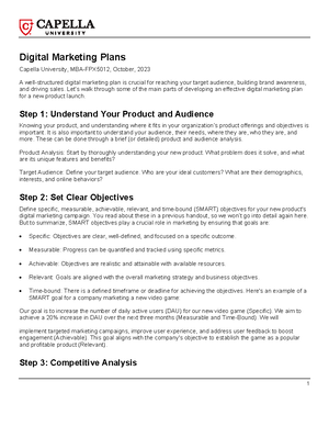 Cf 8ps handout - Marketing Basics: The 8Ps, Positioning Statements, and ...