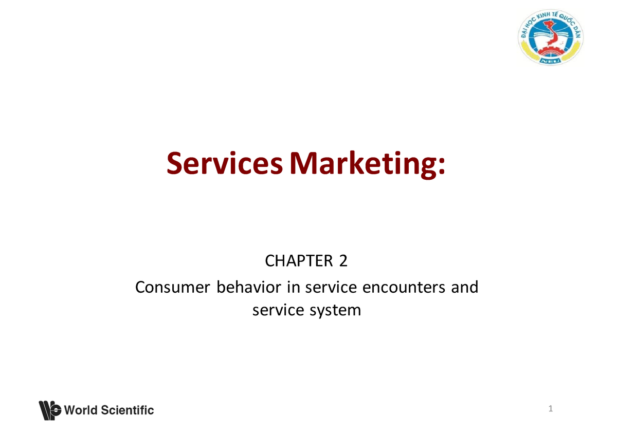 Chapter 2 - Services Marketing: CHAPTER 2 Consumer Behavior In Service ...