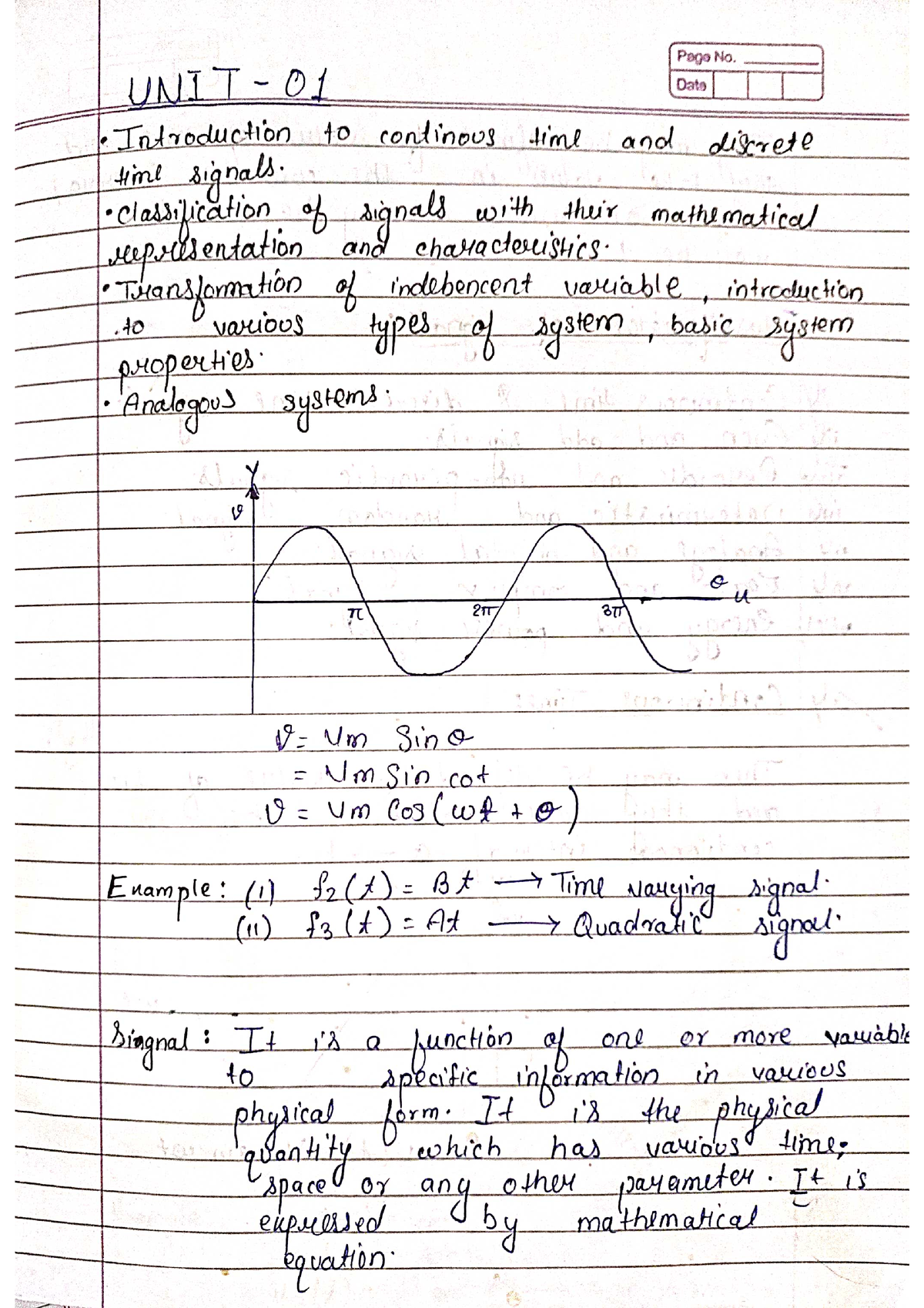 BSS Notes - B.tech - Studocu