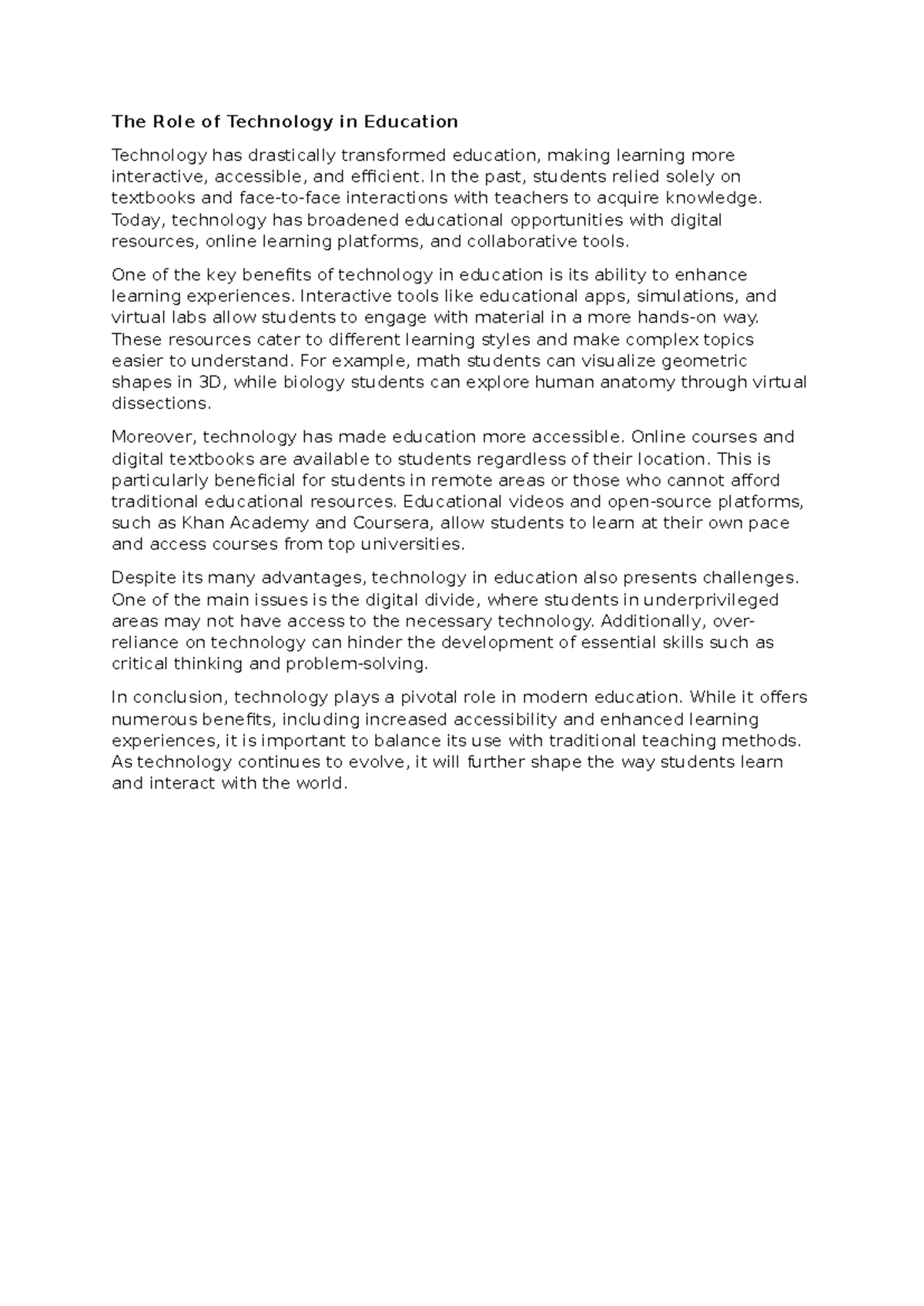 Calculatoroneducation - The Role of Technology in Education Technology ...