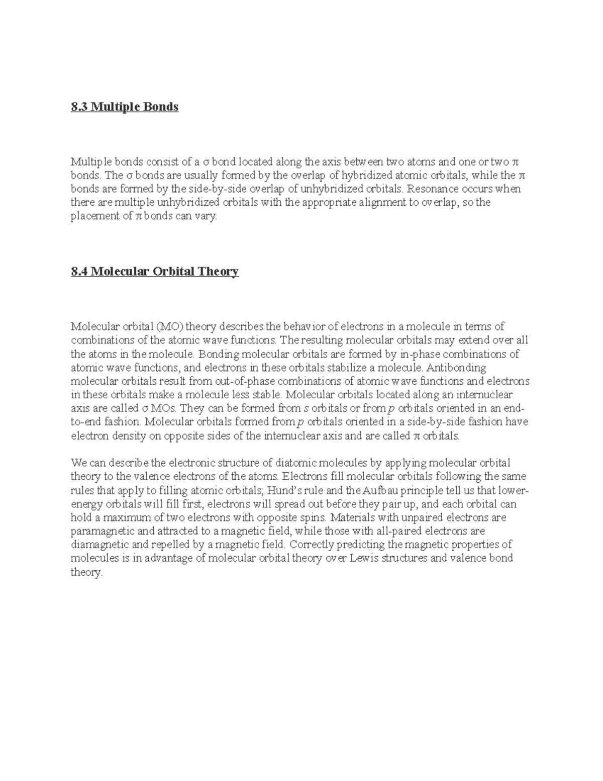 CH 8 - Lecture notes 8 - CHEM 1211 - Chattahoochee Tech - Studocu