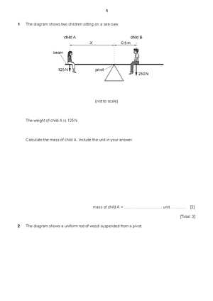 Pressure Worksheet - Worksheet # 3 Pressure 1 The diagram shows a metal ...