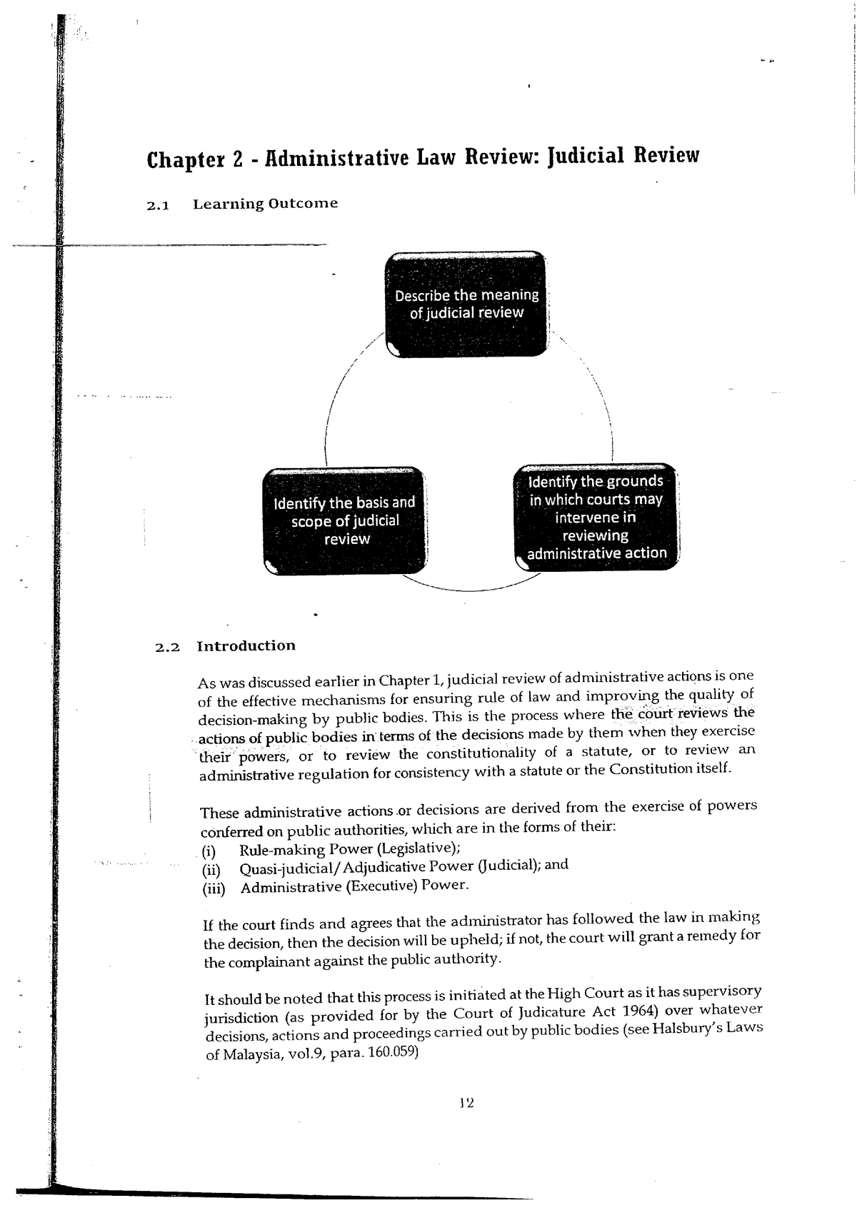 Admin Law Chapter 2 - Lecture Notes 1 - Studocu