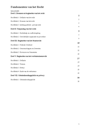 Fundamenten Van Het Recht Samenvatting - FUNDAMENTEN VAN HET RECHT DEEL ...