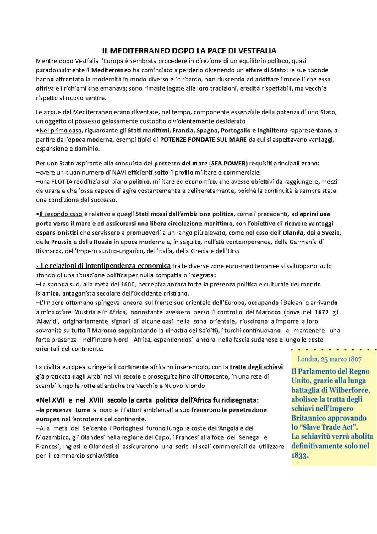 IL Mediterraneo DOPO LA PACE DI Vestfalia IL MEDITERRANEO DOPO LA PACE DI VESTFALIA Mentre IL Mediterraneo DOPO LA PACE DI Vestfalia IL MEDITERRANEO DOPO LA PACE DI VESTFALIA Mentre