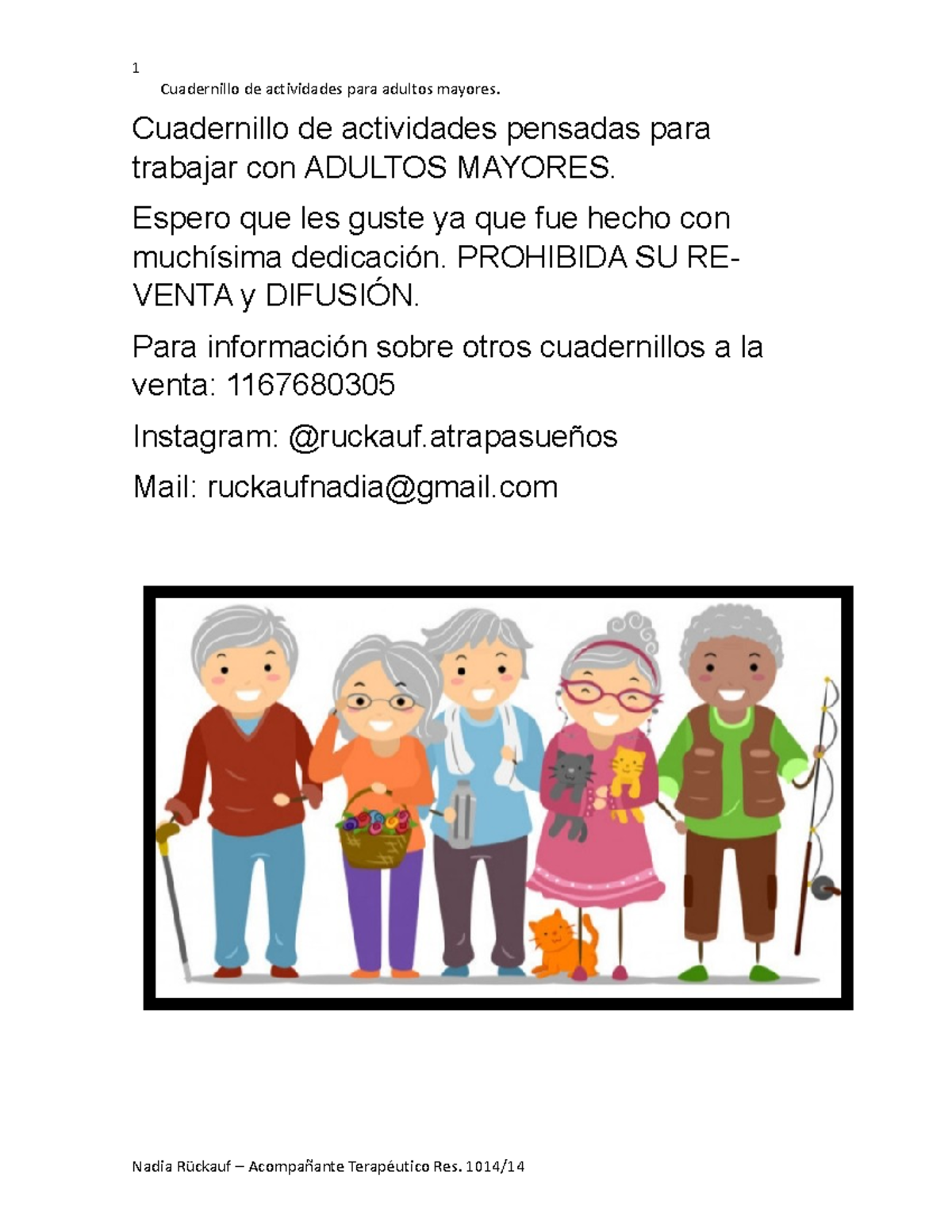 Cuadernillo 5 Adutos Mayores Cuadernillo De Actividades Para Adultos 