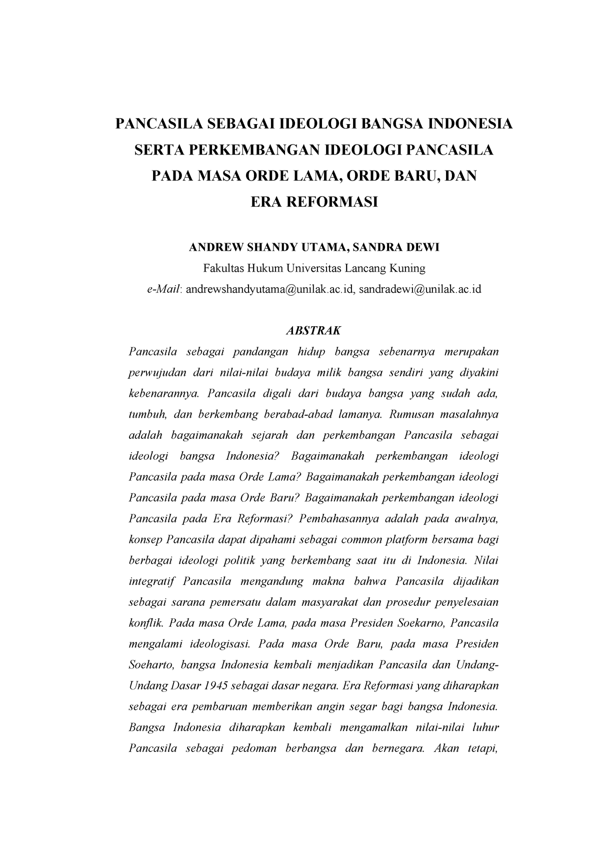 Struktur Organisasi Biologi Sel Ui Pancasila Sebagai Ideologi Bangsa Indonesia Serta Perkembangan Ideologi Pancasila Pada Masa Orde Lama Orde Baru Dan Era Studocu