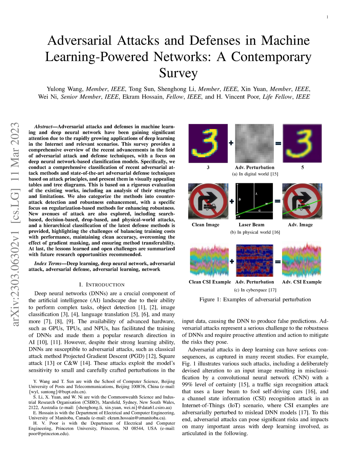 Adversarial Attacks and Defenses in ML and DL survey - Adversarial ...