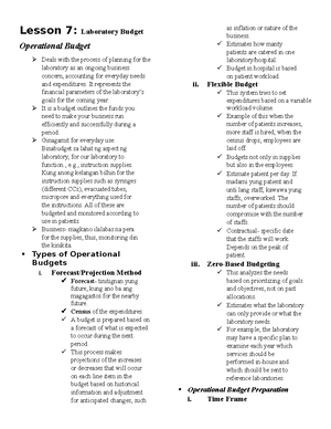Lesson 1 - Intro to lab man - Lesson 1 – Introduction to Laboratory ...