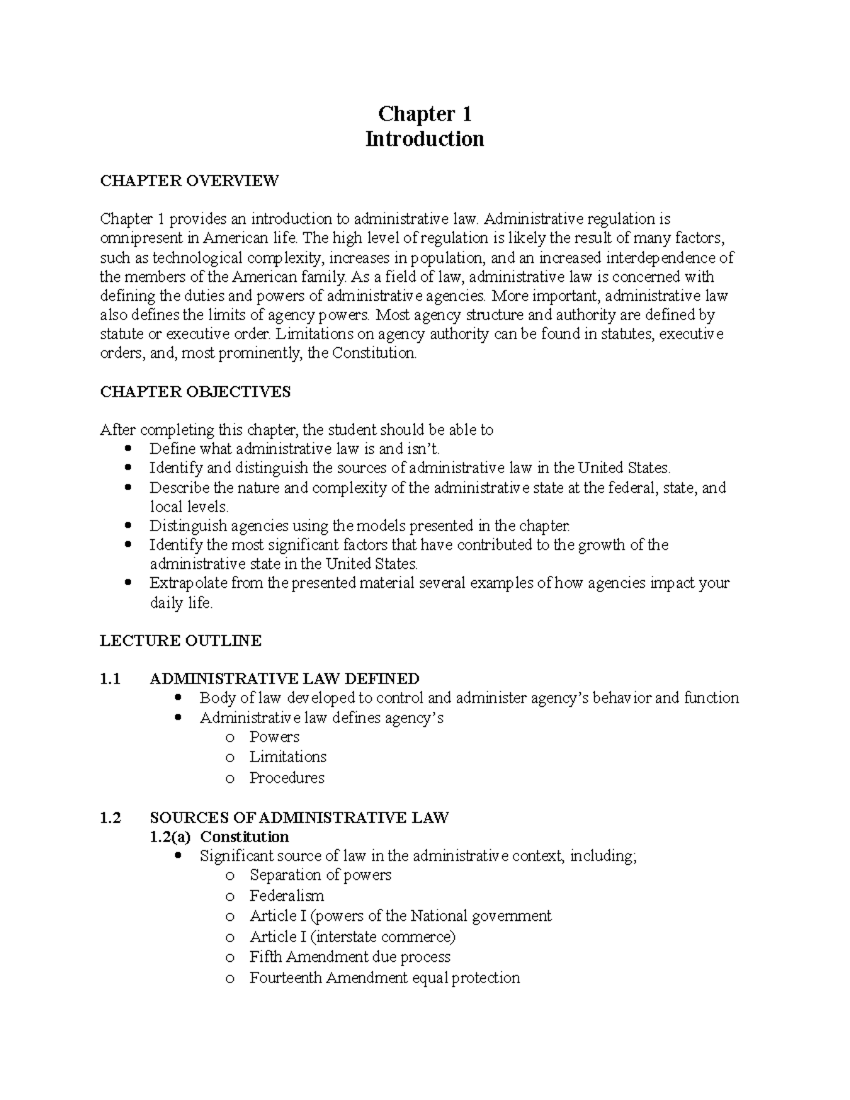 Chapter 1 summary - Chapter 1 Introduction CHAPTER OVERVIEW Chapter 1 ...