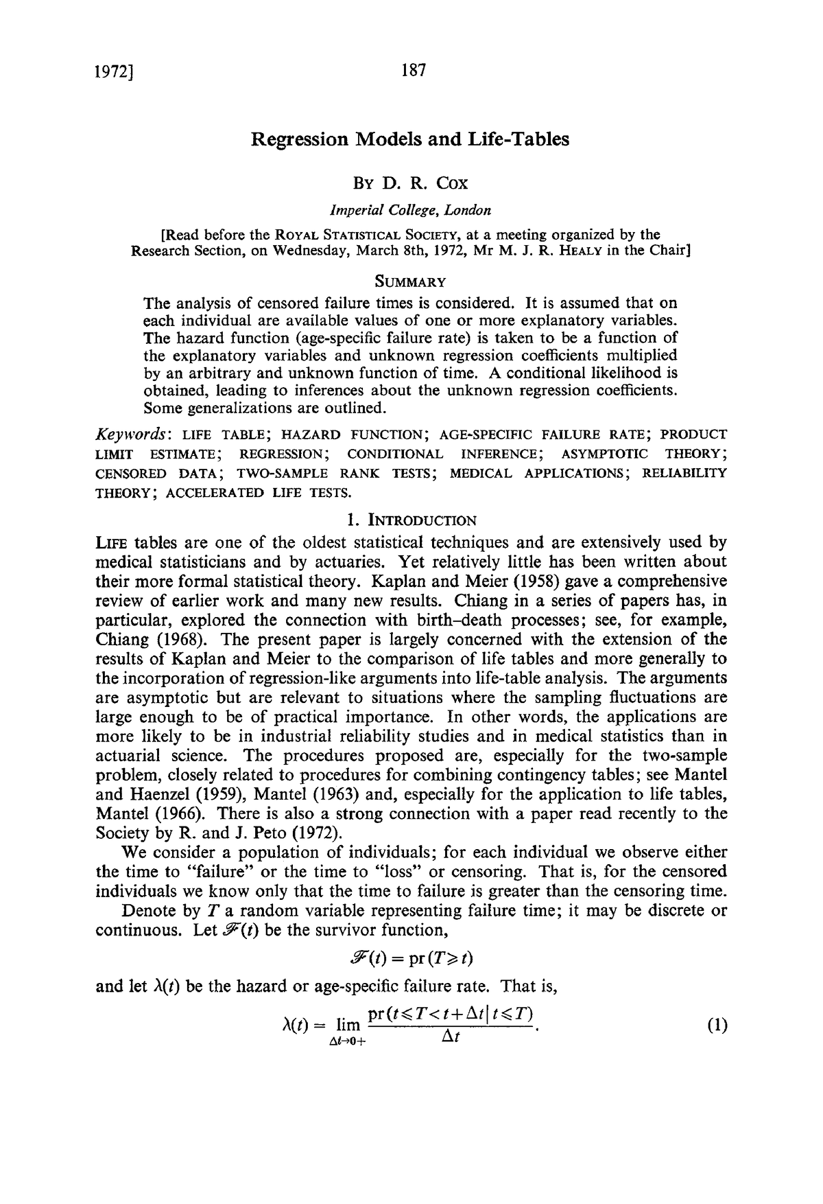 Journal Of The Royal Statistical Society Series B Methodological ...