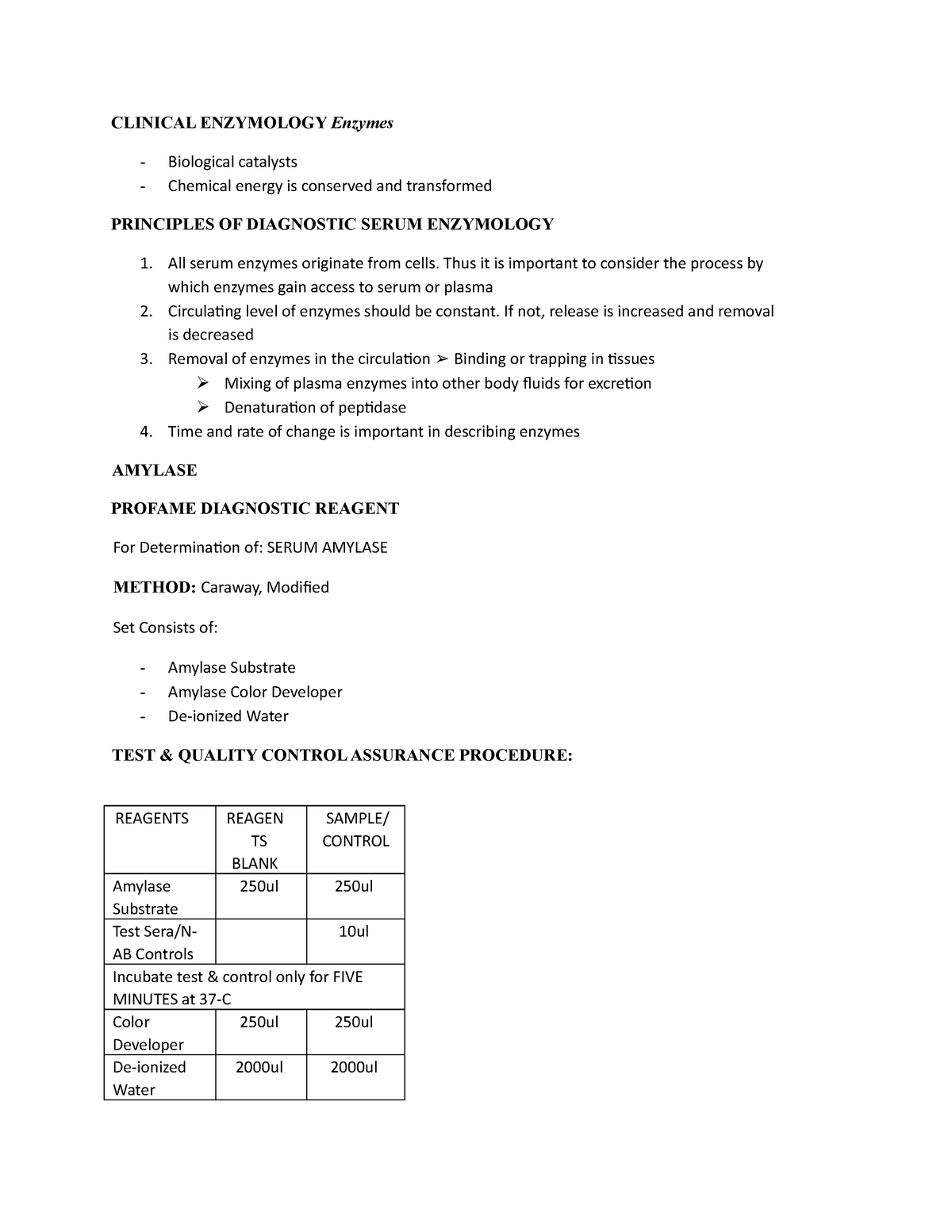 Clinical Enzymology Enzymes - CLINICAL ENZYMOLOGY Enzymes Biological ...