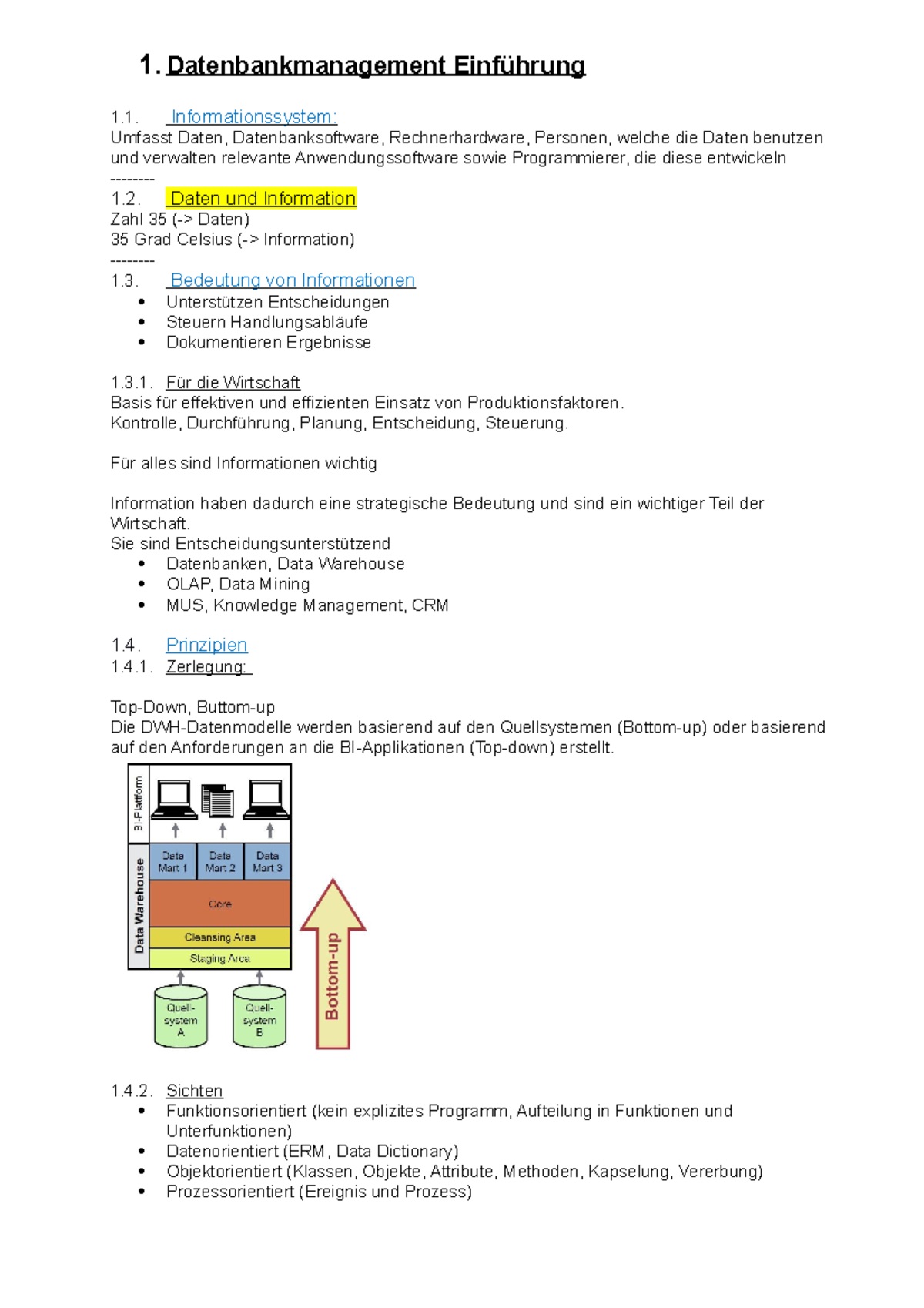 Datenmodellierung - 1. Datenbankmanagement Einführung 1 ...