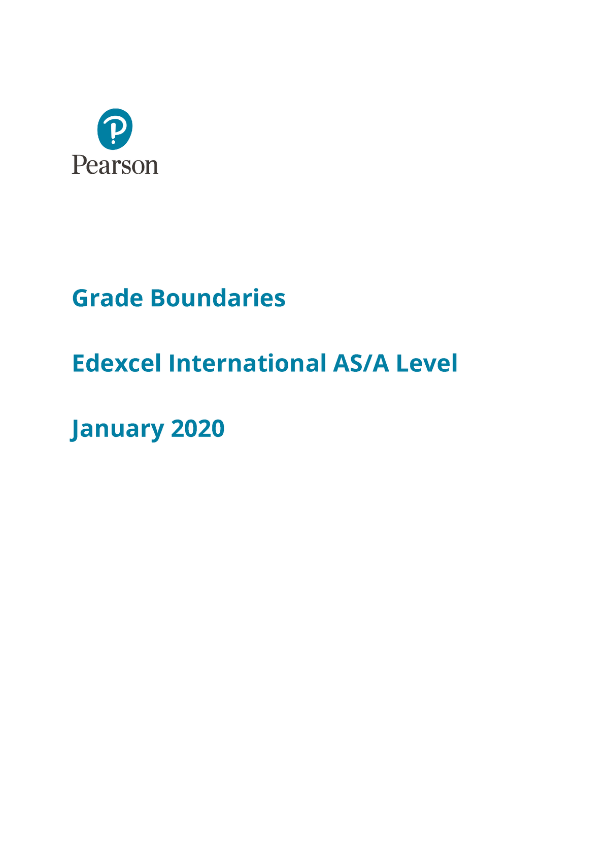 Edexcel IAL Math January grade boundaries : r/alevel