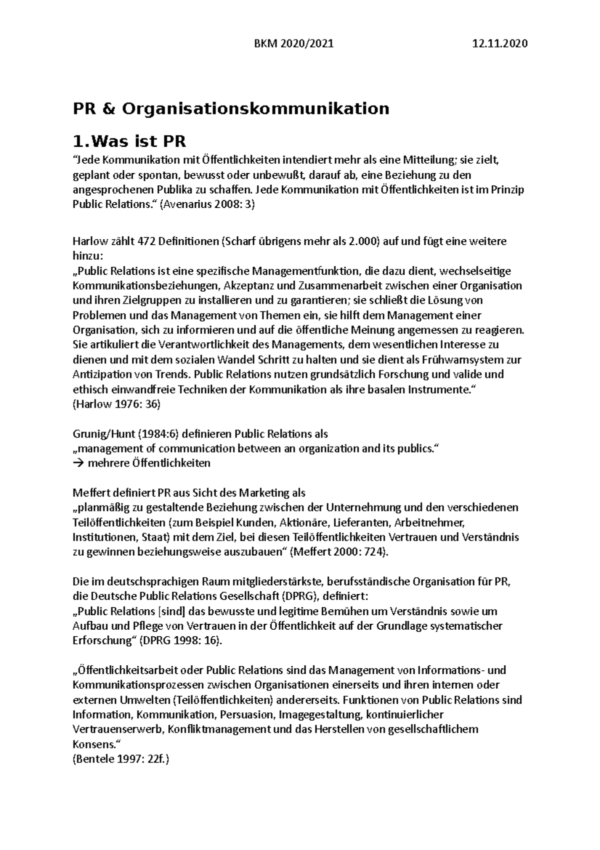 Public Relations - Berufsfelder Kommunikation Und Medien - PR ...