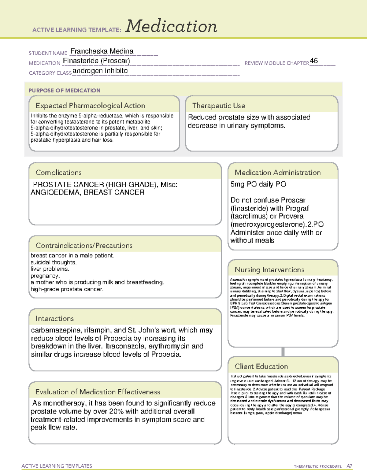 Ati Medication Template Sodium Polystyrene