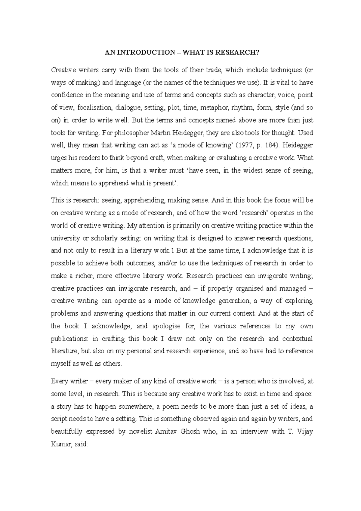 AN Introduction – WHAT IS Research - AN INTRODUCTION – WHAT IS RESEARCH ...