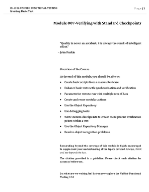 Module 4-Creating basic test - Creating Basic Test P a g e | 1 Module ...