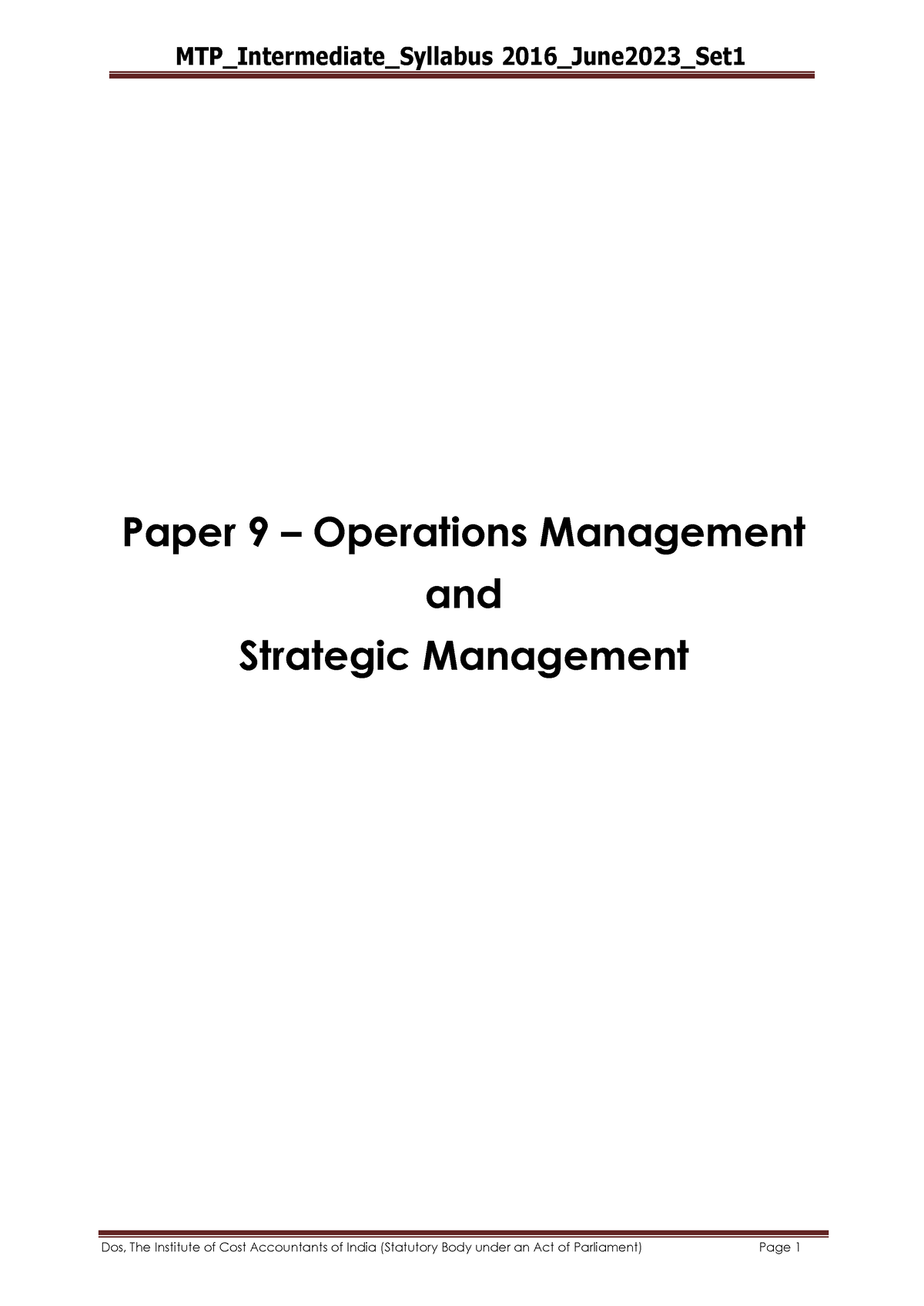 MTP June2023 (D) MTP paperp for cma inter MTP_Intermediate