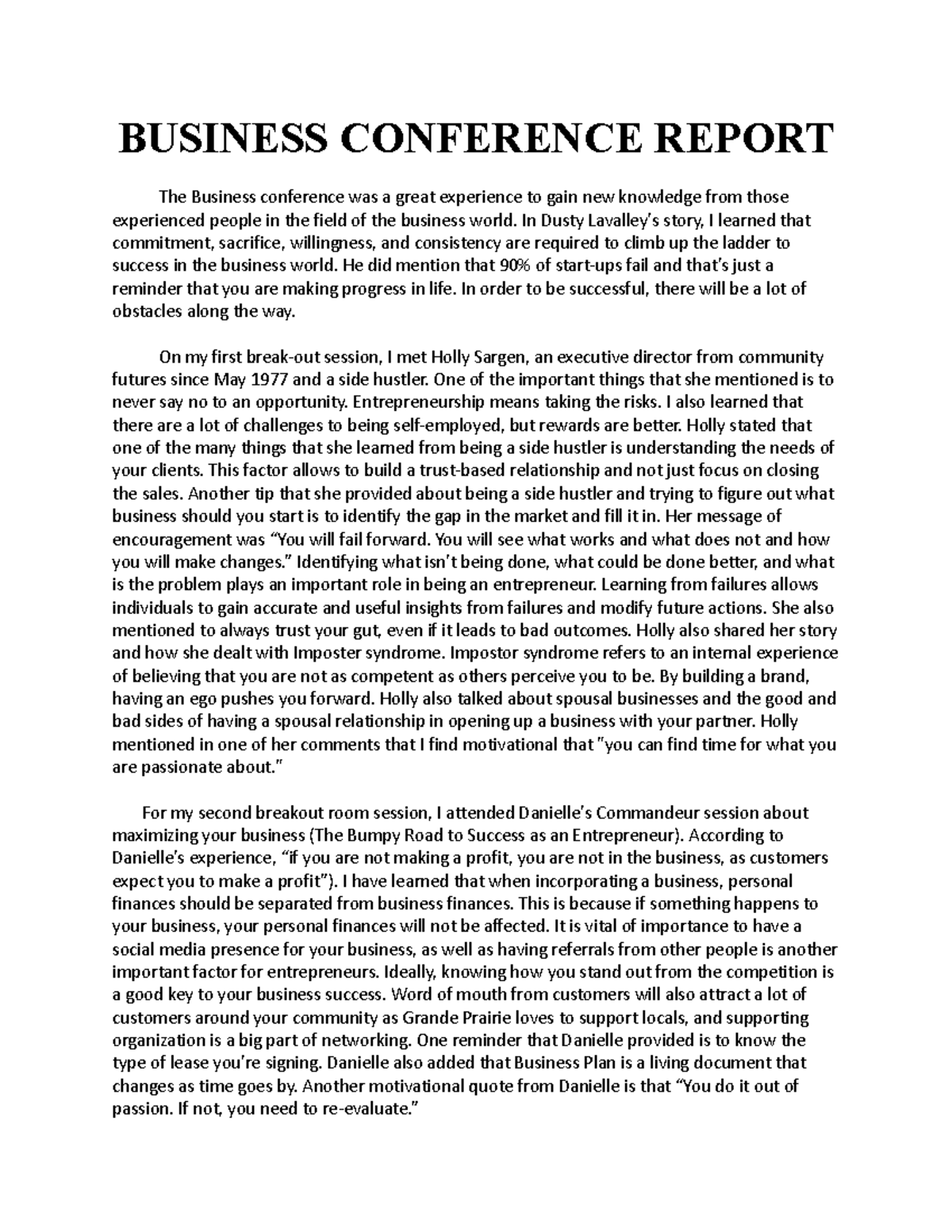 business-conference-report-cmis-351-au-studocu