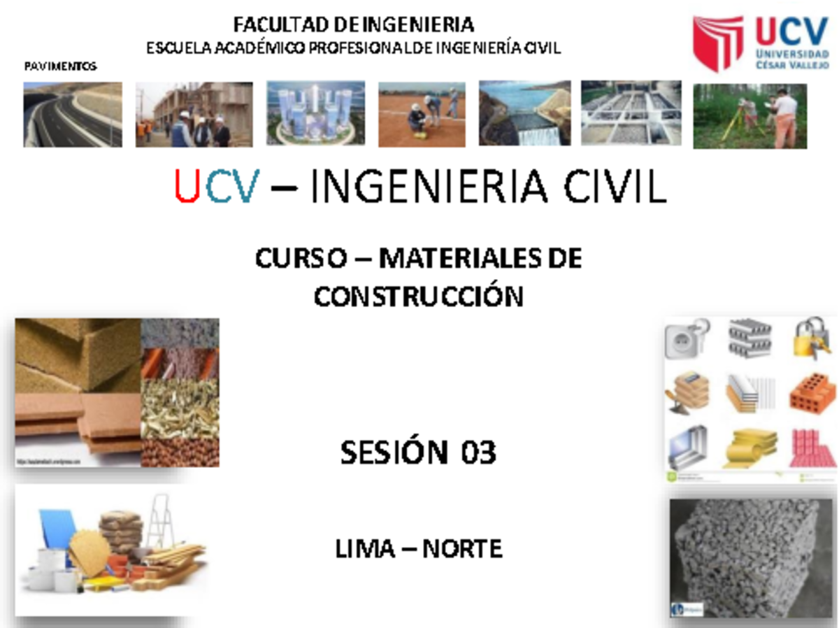 Sesion 05 Todo Tipos De Aglomerantes Aditivos - Ingenieria Civil - UCV ...