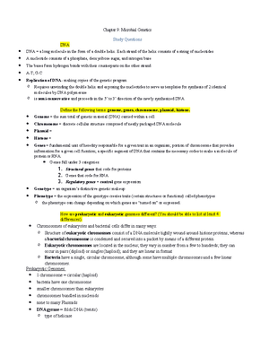 Study Guide Chapter 9 Microbial Genetics - BIOL41 Study Questions ...