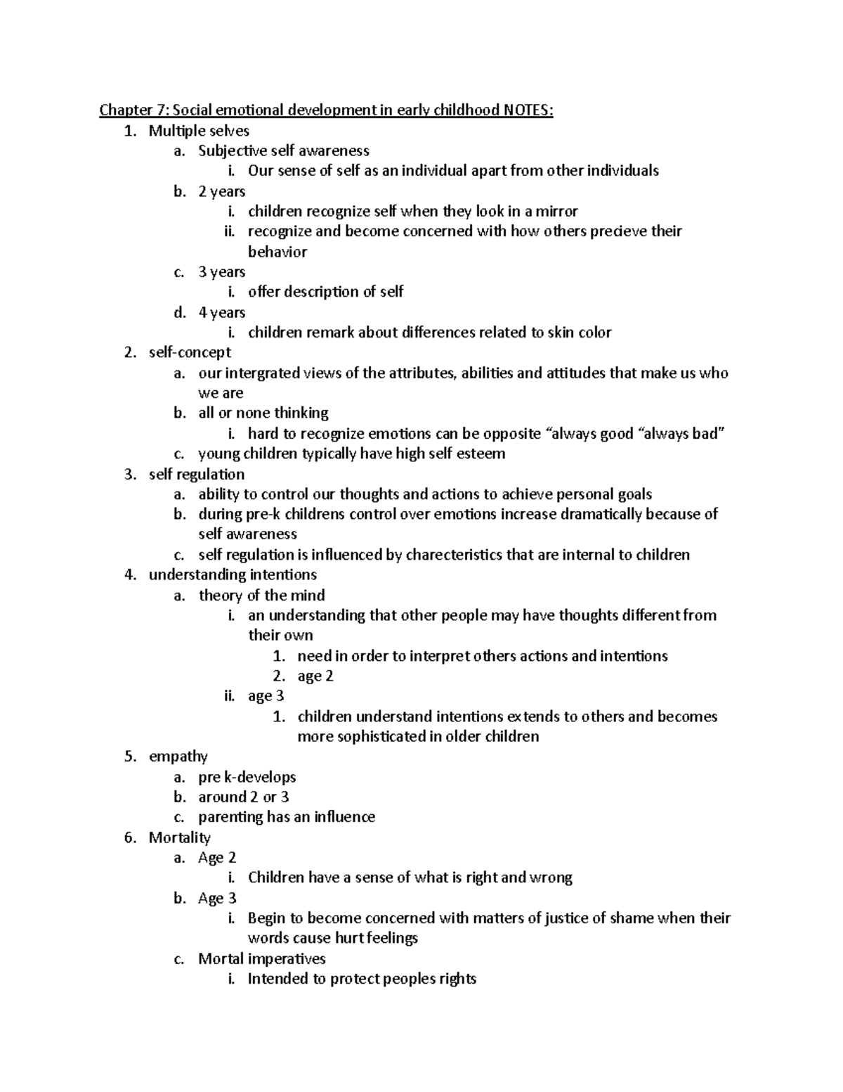 Week 8 CAD - Lecture notes 8 - Chapter 7: Social emotional development ...