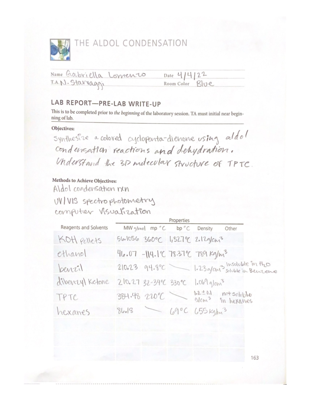the-aldol-condensation-rxn-lab-report-chem-238-studocu