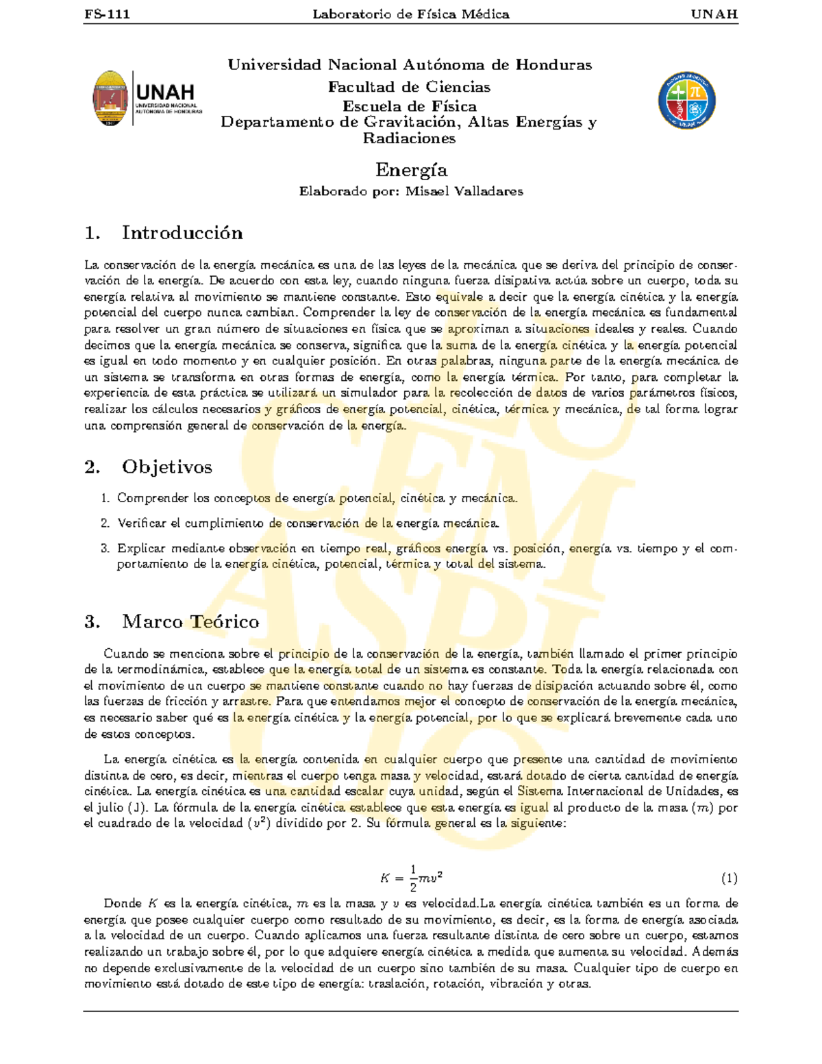 L 111 Guia Lv Energia 2022 Universidad Nacional Aut ́onoma De Honduras Facultad De Ciencias 6211