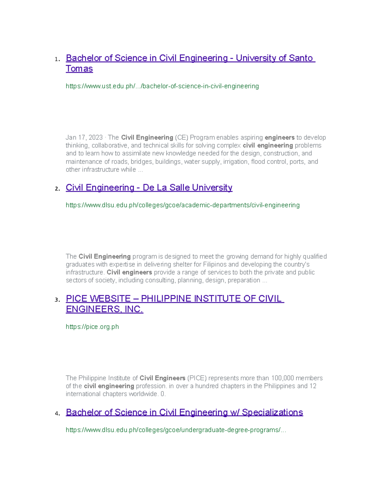 C12 - Engineering - 1. Bachelor of Science in Civil Engineering ...