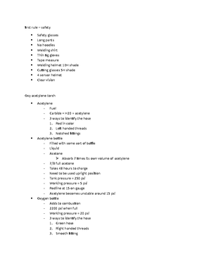 Welding 2 - Collard lecture notes - Torch on - Inner cone - Outer cone ...