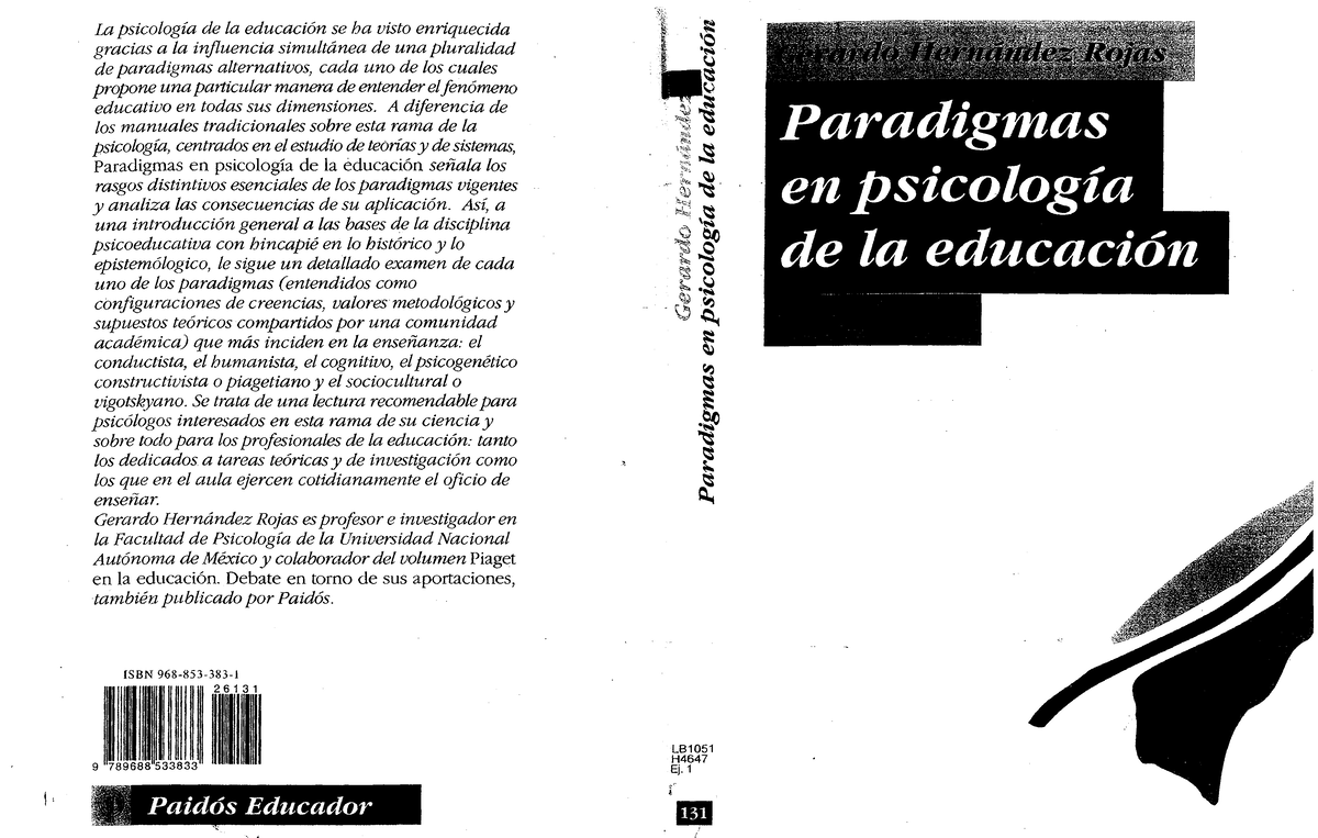 Paradigmas En Psicología - La Psicología De La Educación Se Ha Visto ...