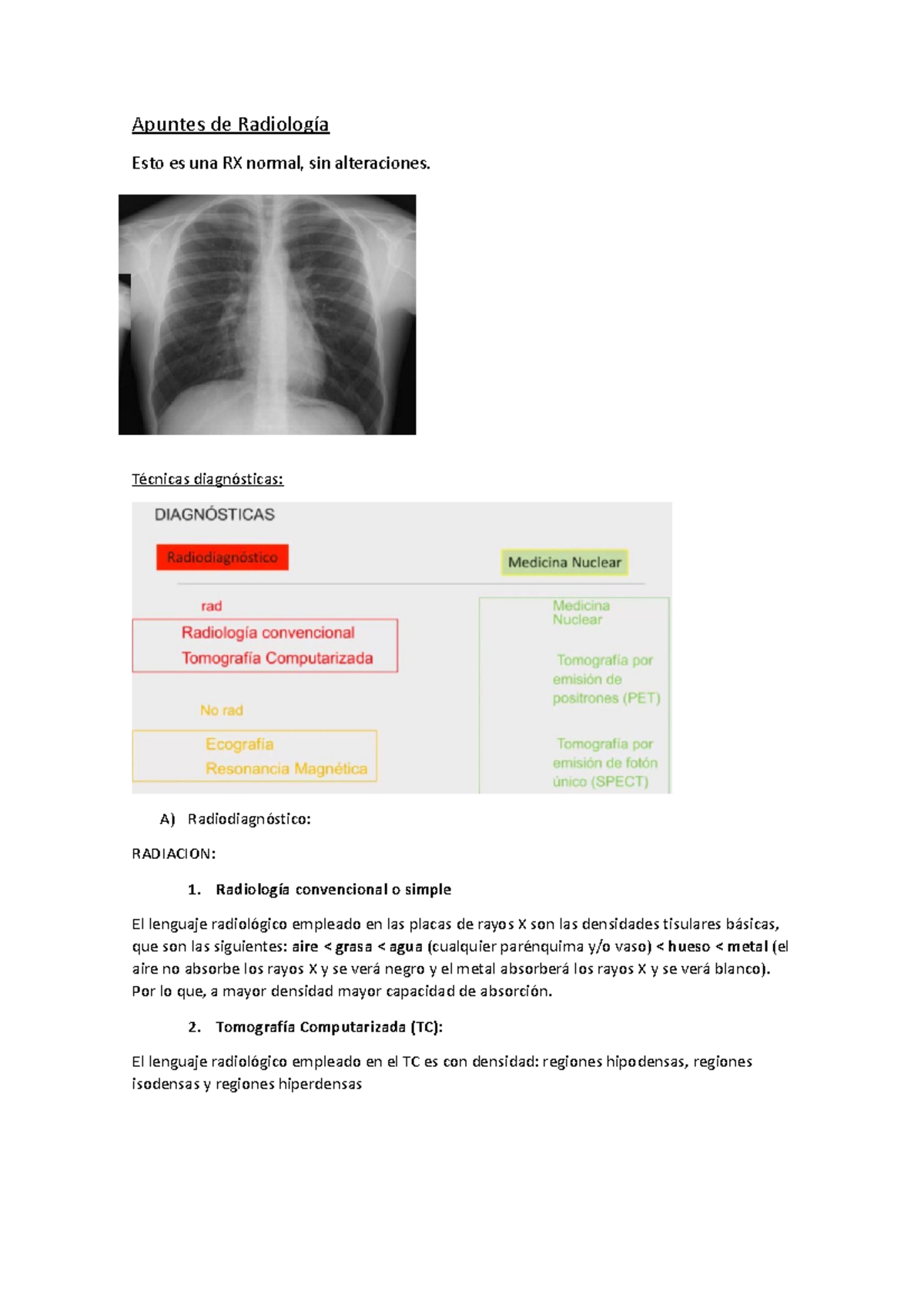 Apuntes De Radiología Comisiones De Rayos Apuntes De Radiología