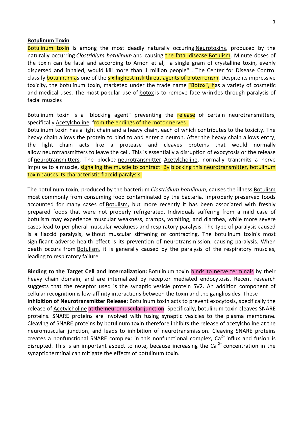 Ejercicio neurotoxinas - Botulinum Toxin Botulinum toxin is among the ...