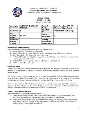 Case 1 Auditing Case 220058 Enron Corporation And Andersen Llp